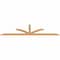 Ekena Millwork Richland Timber Gable Bracket, Western Red Cedar, 108"W x 27"H x 1 1/2"D x 3 1/2"F, 6/12 Pitch GBW108X27X0204RIC00SWR - alternate 5